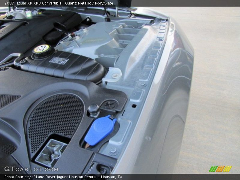 Quartz Metallic / Ivory/Slate 2007 Jaguar XK XK8 Convertible