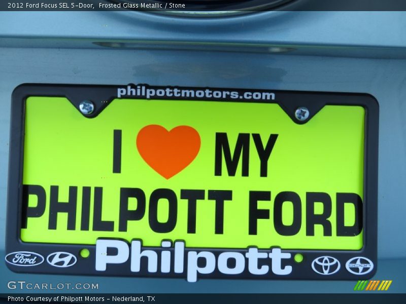 Frosted Glass Metallic / Stone 2012 Ford Focus SEL 5-Door