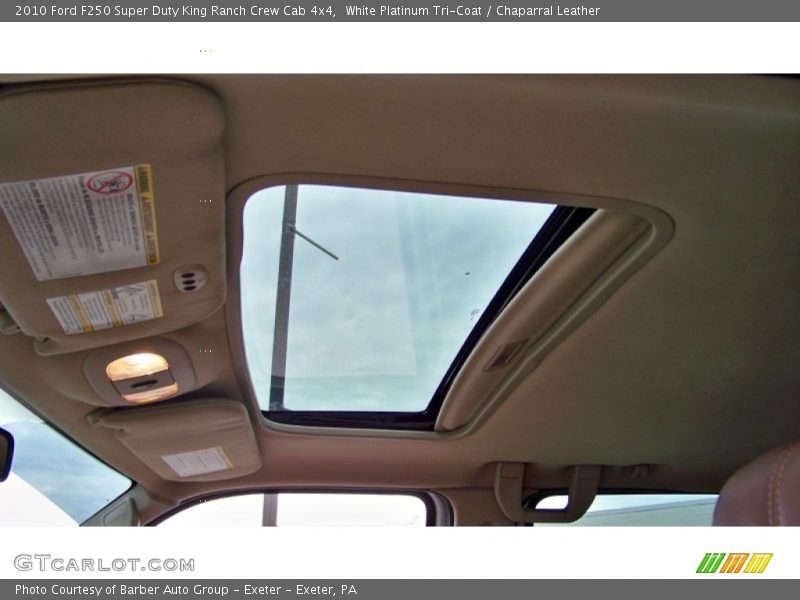 White Platinum Tri-Coat / Chaparral Leather 2010 Ford F250 Super Duty King Ranch Crew Cab 4x4