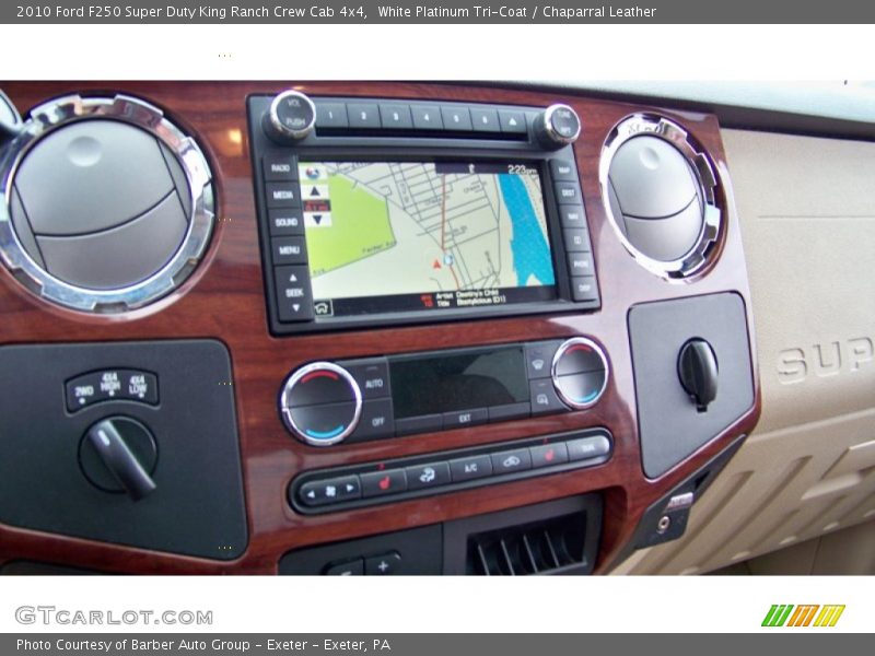 White Platinum Tri-Coat / Chaparral Leather 2010 Ford F250 Super Duty King Ranch Crew Cab 4x4