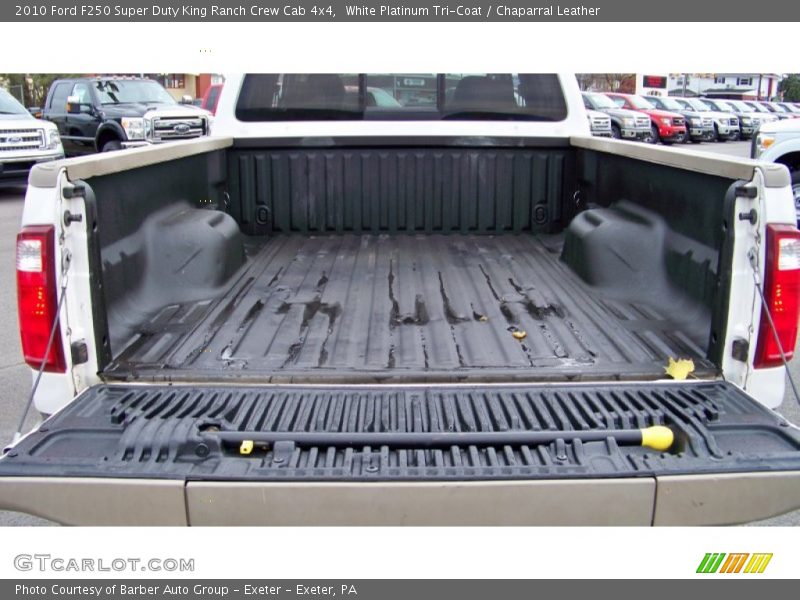 White Platinum Tri-Coat / Chaparral Leather 2010 Ford F250 Super Duty King Ranch Crew Cab 4x4