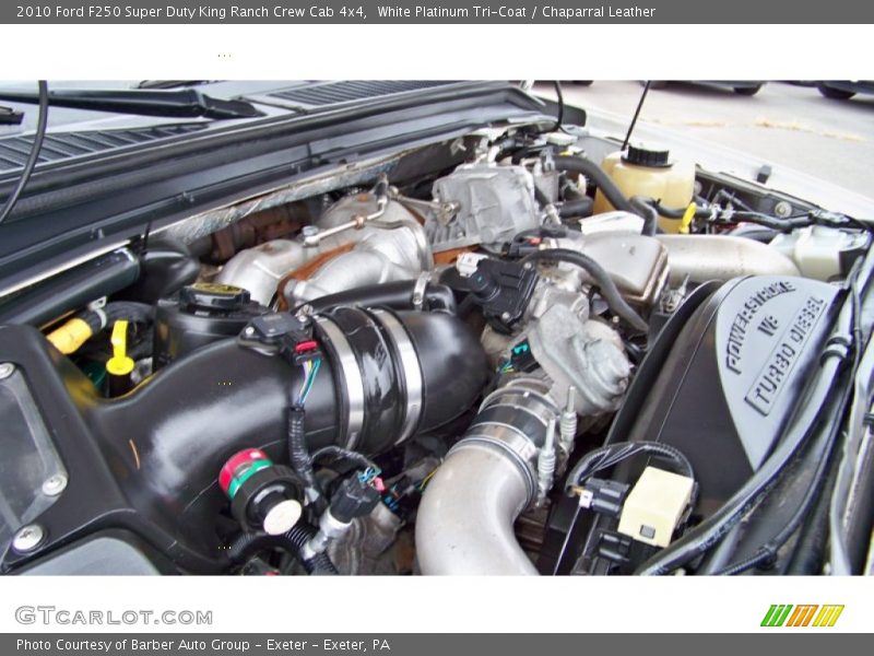 White Platinum Tri-Coat / Chaparral Leather 2010 Ford F250 Super Duty King Ranch Crew Cab 4x4