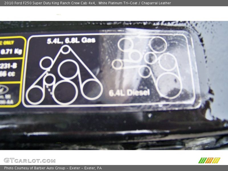 White Platinum Tri-Coat / Chaparral Leather 2010 Ford F250 Super Duty King Ranch Crew Cab 4x4