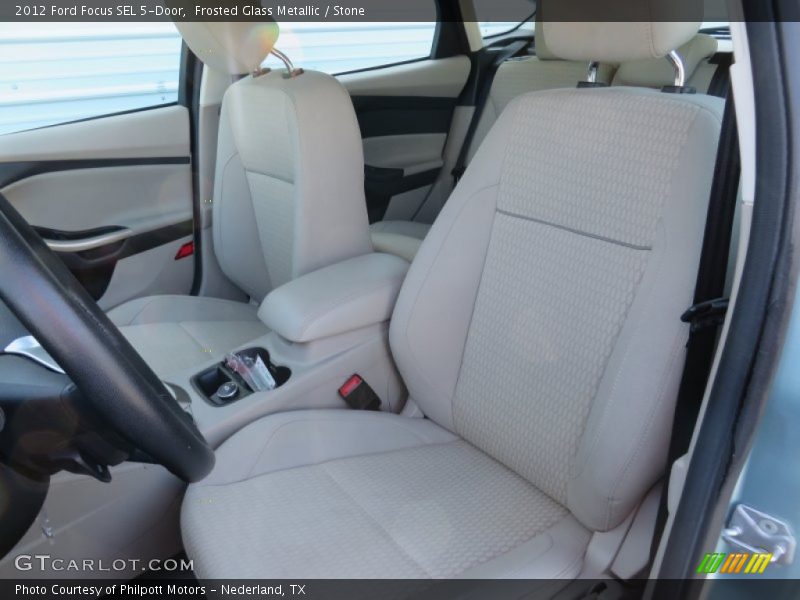 Frosted Glass Metallic / Stone 2012 Ford Focus SEL 5-Door