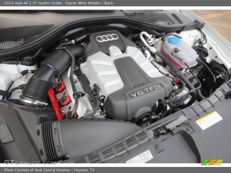 Glacier White Metallic / Black 2014 Audi A6 3.0T quattro Sedan