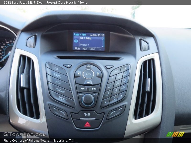 Frosted Glass Metallic / Stone 2012 Ford Focus SEL 5-Door