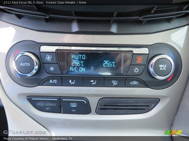 Frosted Glass Metallic / Stone 2012 Ford Focus SEL 5-Door
