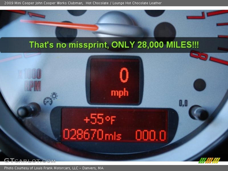 Hot Chocolate / Lounge Hot Chocolate Leather 2009 Mini Cooper John Cooper Works Clubman