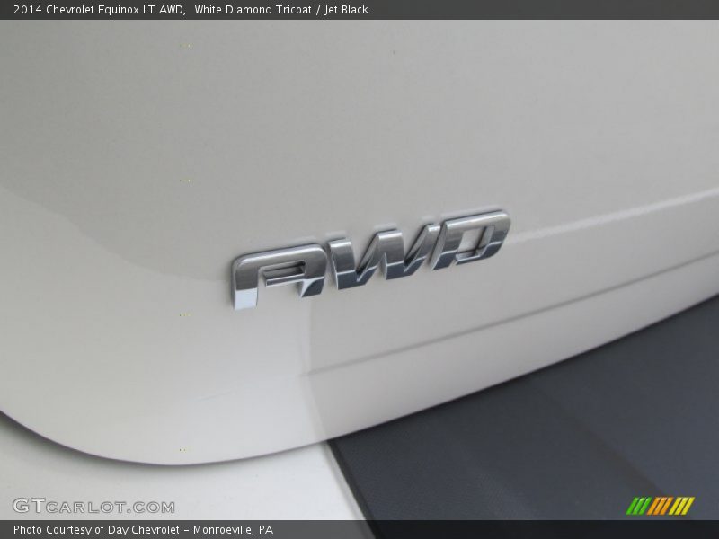 White Diamond Tricoat / Jet Black 2014 Chevrolet Equinox LT AWD