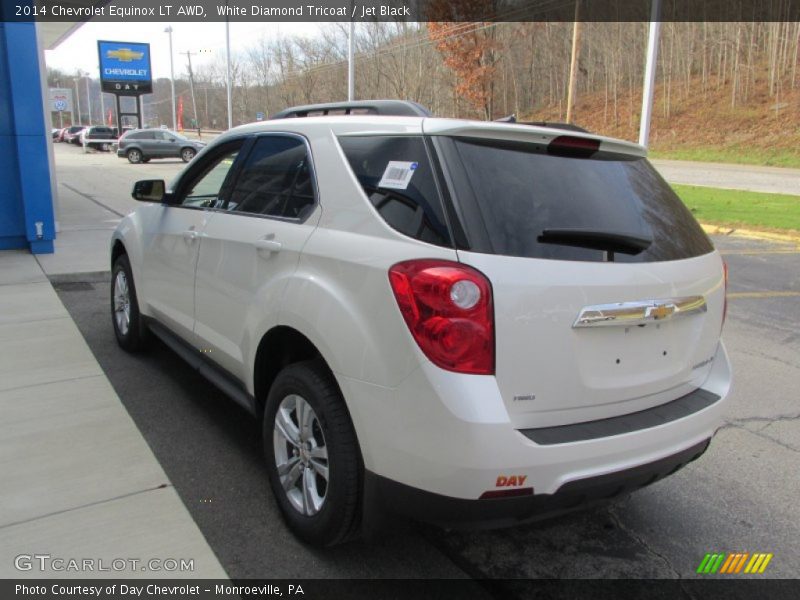 White Diamond Tricoat / Jet Black 2014 Chevrolet Equinox LT AWD
