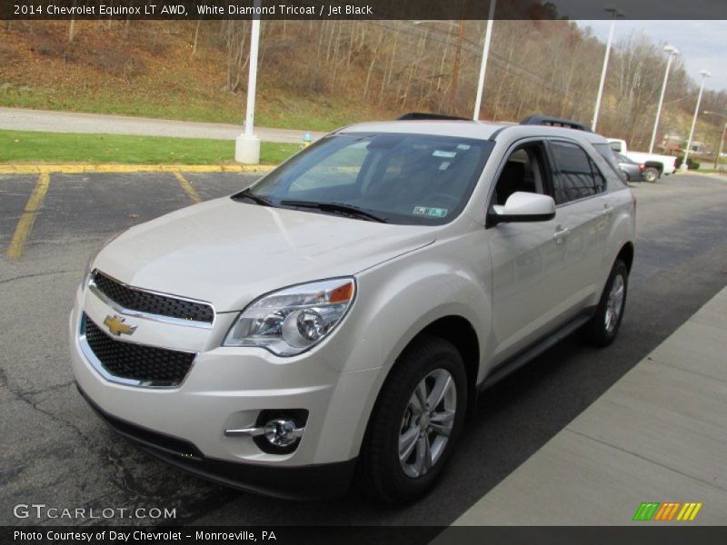 White Diamond Tricoat / Jet Black 2014 Chevrolet Equinox LT AWD