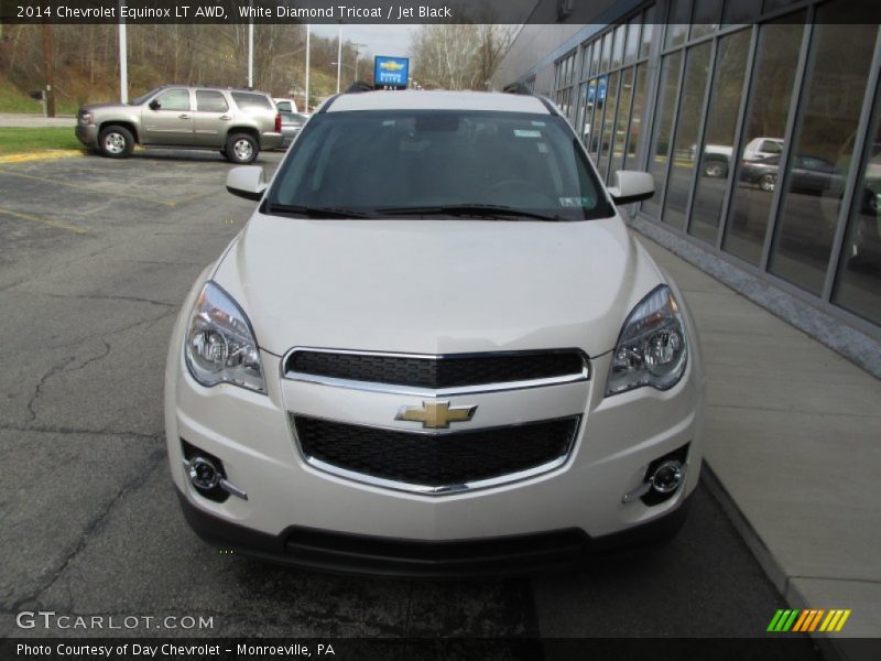 White Diamond Tricoat / Jet Black 2014 Chevrolet Equinox LT AWD