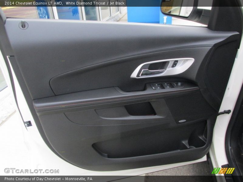 White Diamond Tricoat / Jet Black 2014 Chevrolet Equinox LT AWD