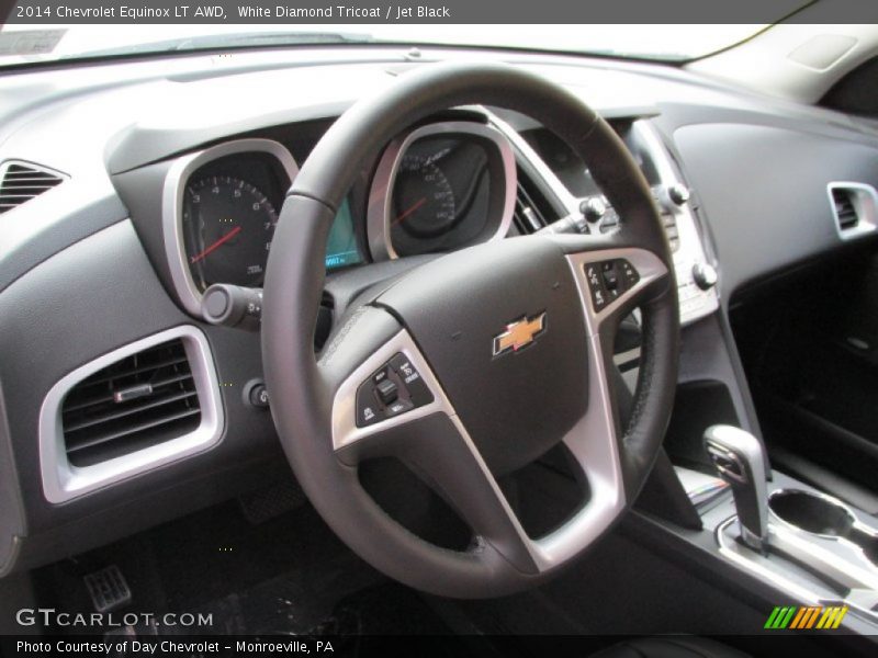 White Diamond Tricoat / Jet Black 2014 Chevrolet Equinox LT AWD