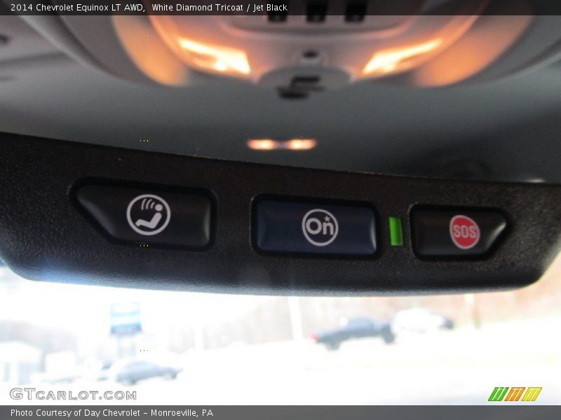 White Diamond Tricoat / Jet Black 2014 Chevrolet Equinox LT AWD