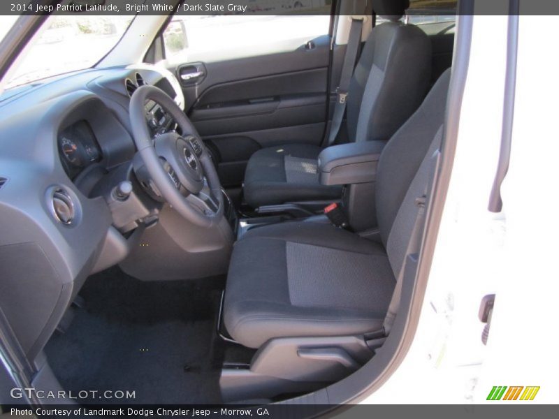 Bright White / Dark Slate Gray 2014 Jeep Patriot Latitude
