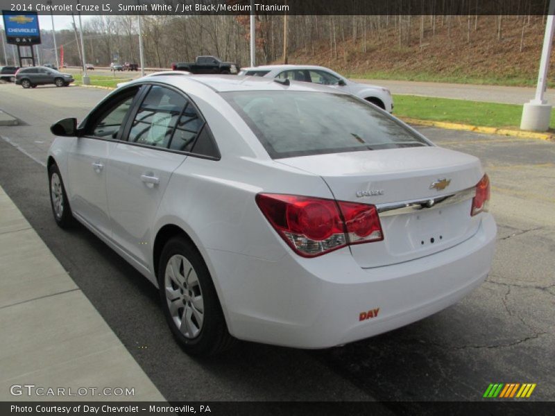 Summit White / Jet Black/Medium Titanium 2014 Chevrolet Cruze LS