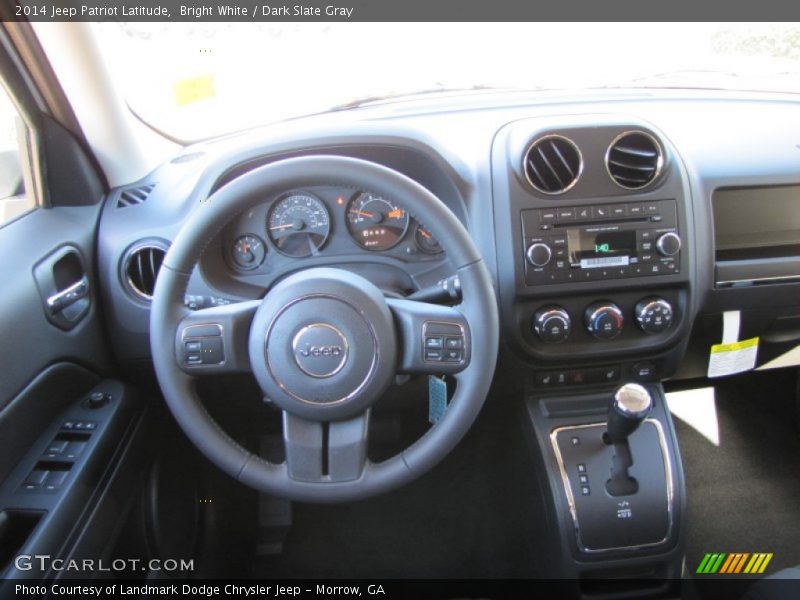 Bright White / Dark Slate Gray 2014 Jeep Patriot Latitude