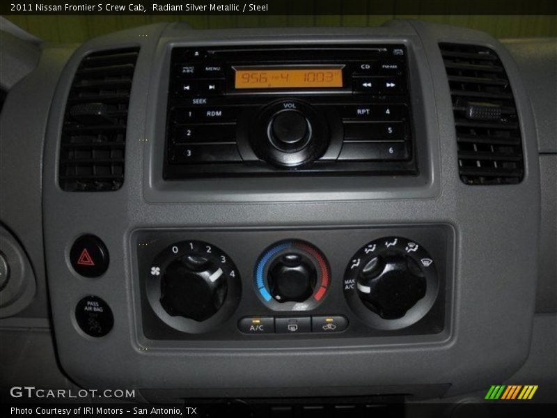 Radiant Silver Metallic / Steel 2011 Nissan Frontier S Crew Cab