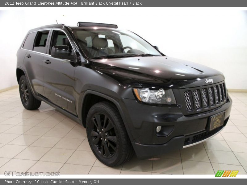 Brilliant Black Crystal Pearl / Black 2012 Jeep Grand Cherokee Altitude 4x4
