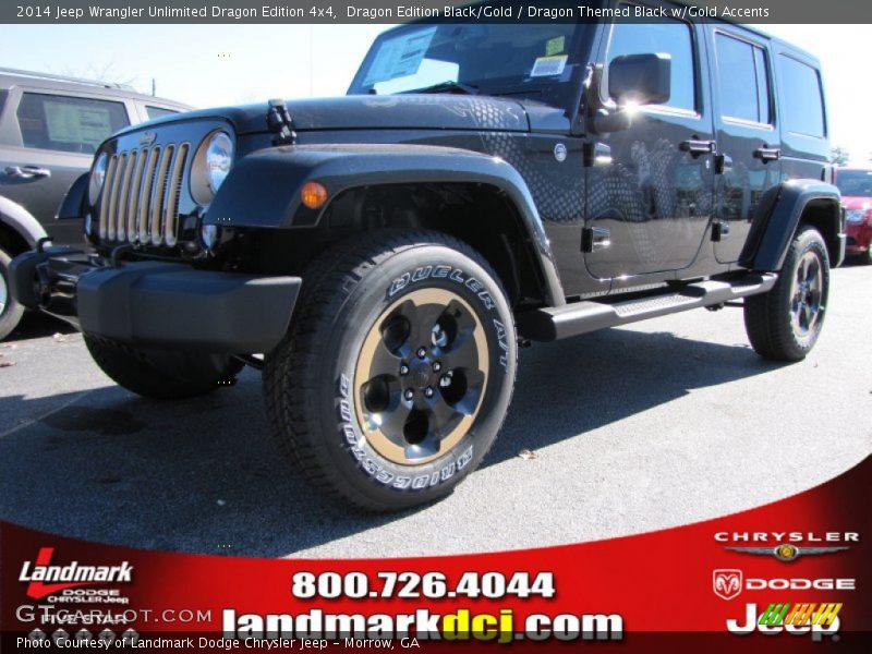 Dragon Edition Black/Gold / Dragon Themed Black w/Gold Accents 2014 Jeep Wrangler Unlimited Dragon Edition 4x4