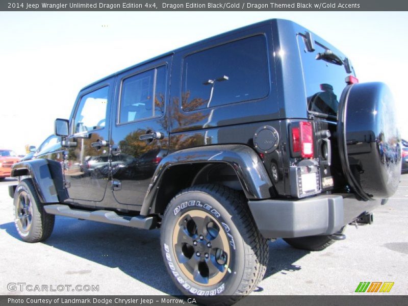 Dragon Edition Black/Gold / Dragon Themed Black w/Gold Accents 2014 Jeep Wrangler Unlimited Dragon Edition 4x4