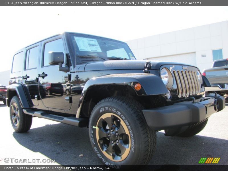 Dragon Edition Black/Gold / Dragon Themed Black w/Gold Accents 2014 Jeep Wrangler Unlimited Dragon Edition 4x4