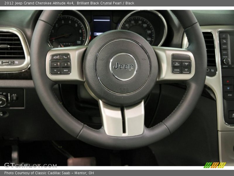 Brilliant Black Crystal Pearl / Black 2012 Jeep Grand Cherokee Altitude 4x4