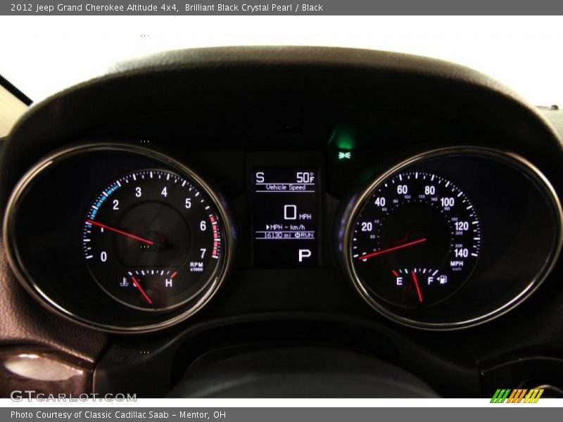 Brilliant Black Crystal Pearl / Black 2012 Jeep Grand Cherokee Altitude 4x4