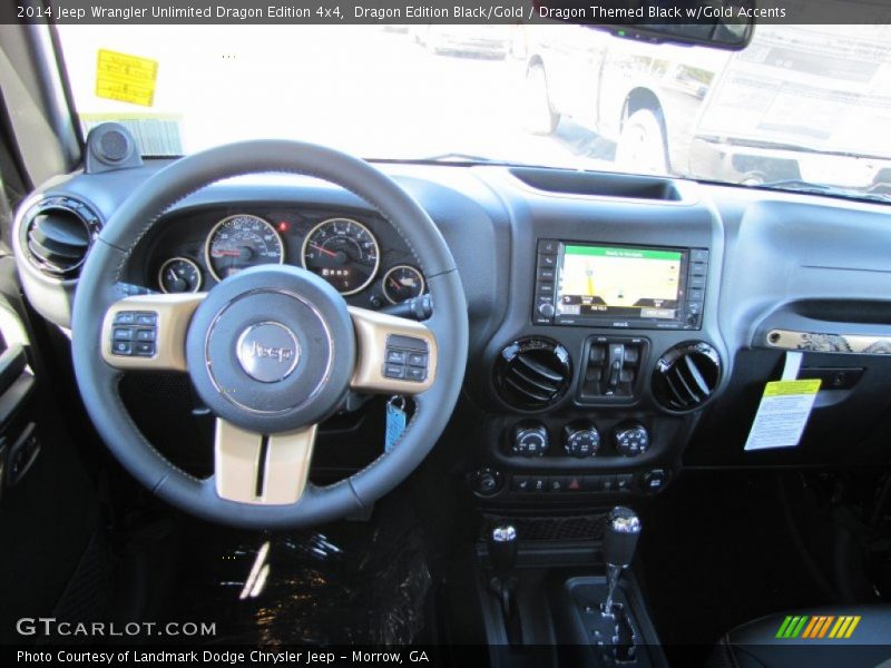 Dragon Edition Black/Gold / Dragon Themed Black w/Gold Accents 2014 Jeep Wrangler Unlimited Dragon Edition 4x4