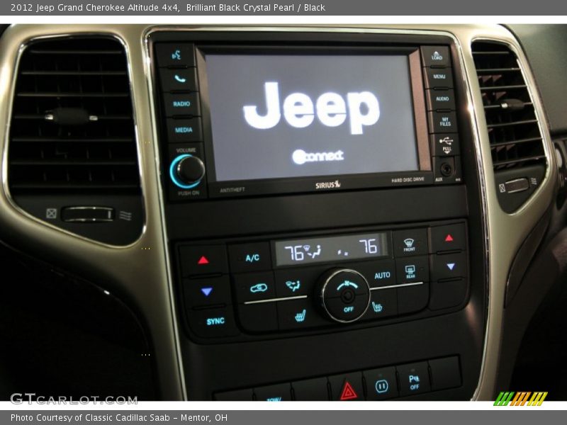 Brilliant Black Crystal Pearl / Black 2012 Jeep Grand Cherokee Altitude 4x4