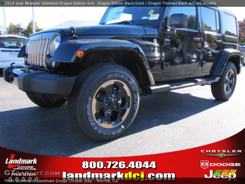 Dragon Edition Black/Gold / Dragon Themed Black w/Gold Accents 2014 Jeep Wrangler Unlimited Dragon Edition 4x4
