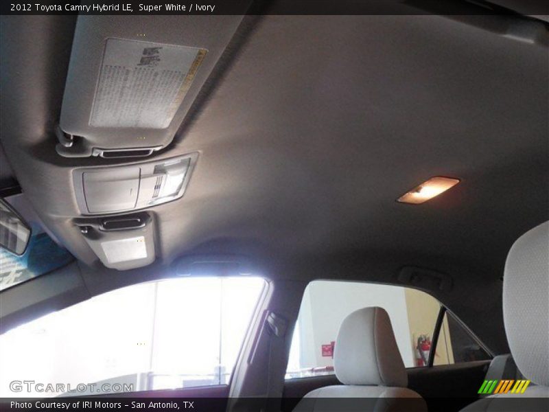 Super White / Ivory 2012 Toyota Camry Hybrid LE