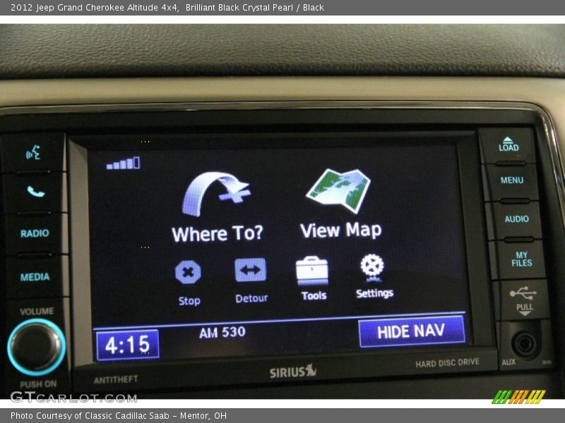 Brilliant Black Crystal Pearl / Black 2012 Jeep Grand Cherokee Altitude 4x4