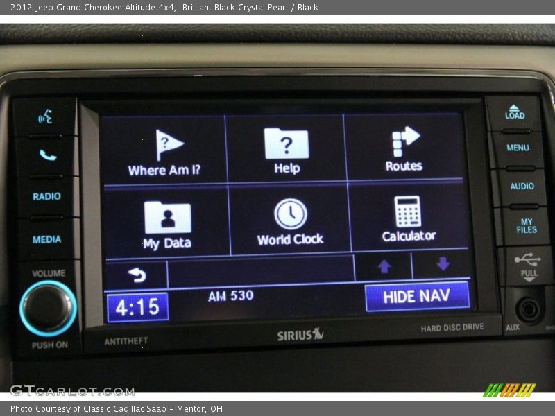 Brilliant Black Crystal Pearl / Black 2012 Jeep Grand Cherokee Altitude 4x4