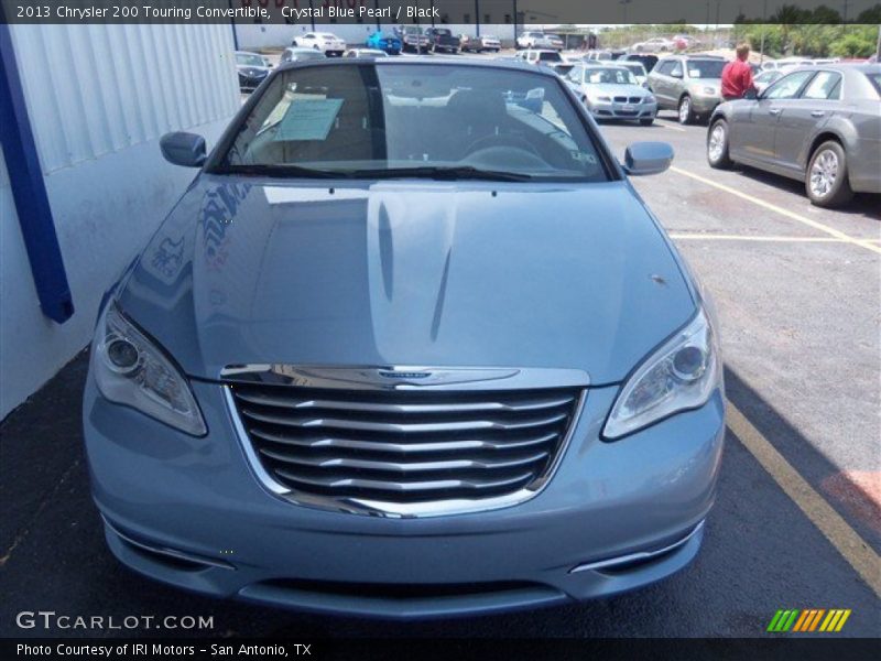 Crystal Blue Pearl / Black 2013 Chrysler 200 Touring Convertible
