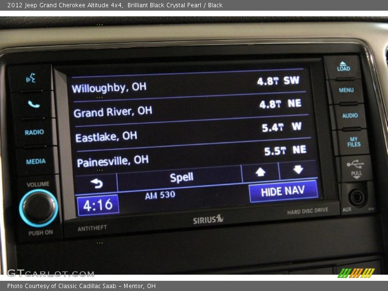 Brilliant Black Crystal Pearl / Black 2012 Jeep Grand Cherokee Altitude 4x4