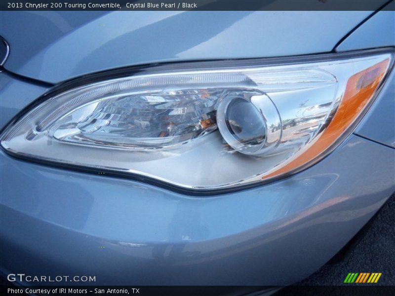 Crystal Blue Pearl / Black 2013 Chrysler 200 Touring Convertible