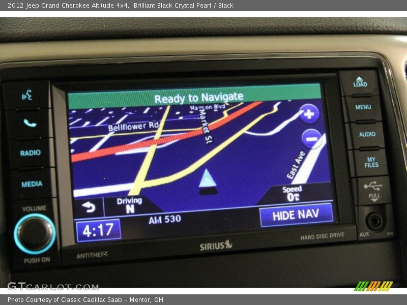 Brilliant Black Crystal Pearl / Black 2012 Jeep Grand Cherokee Altitude 4x4