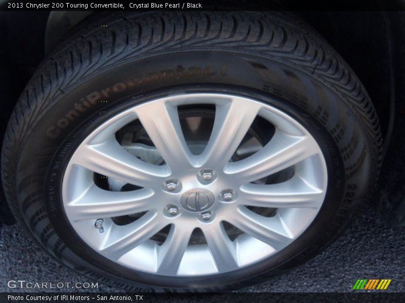 Crystal Blue Pearl / Black 2013 Chrysler 200 Touring Convertible