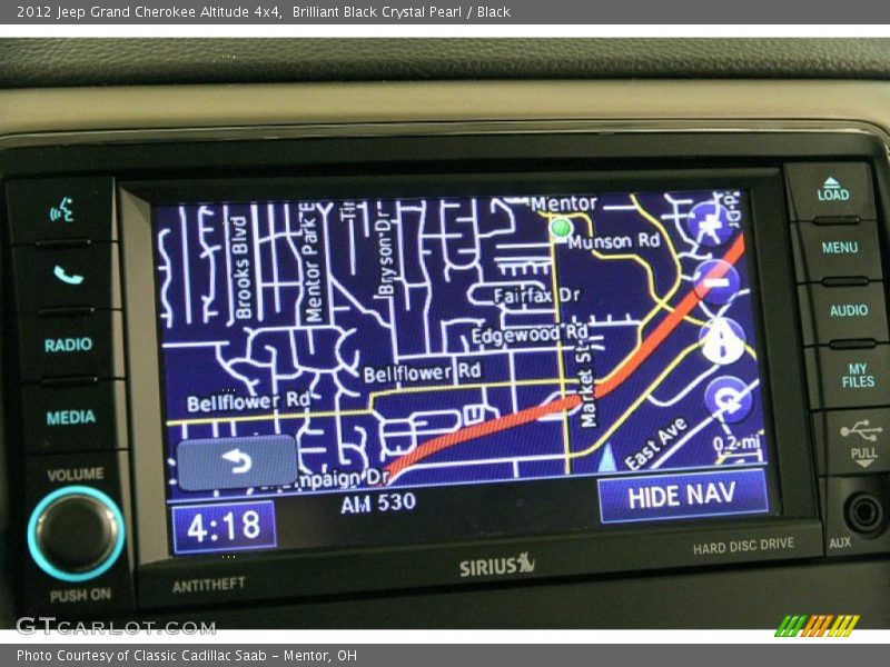 Brilliant Black Crystal Pearl / Black 2012 Jeep Grand Cherokee Altitude 4x4