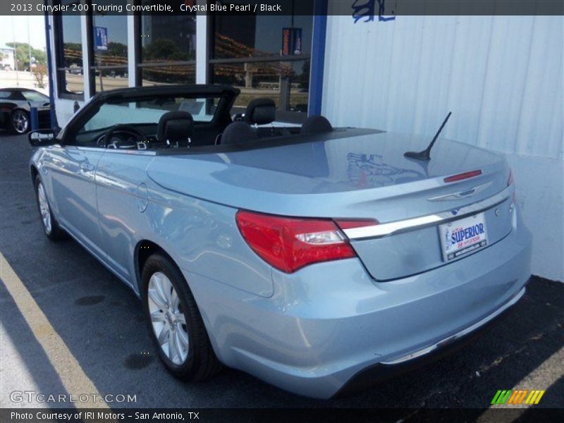 Crystal Blue Pearl / Black 2013 Chrysler 200 Touring Convertible