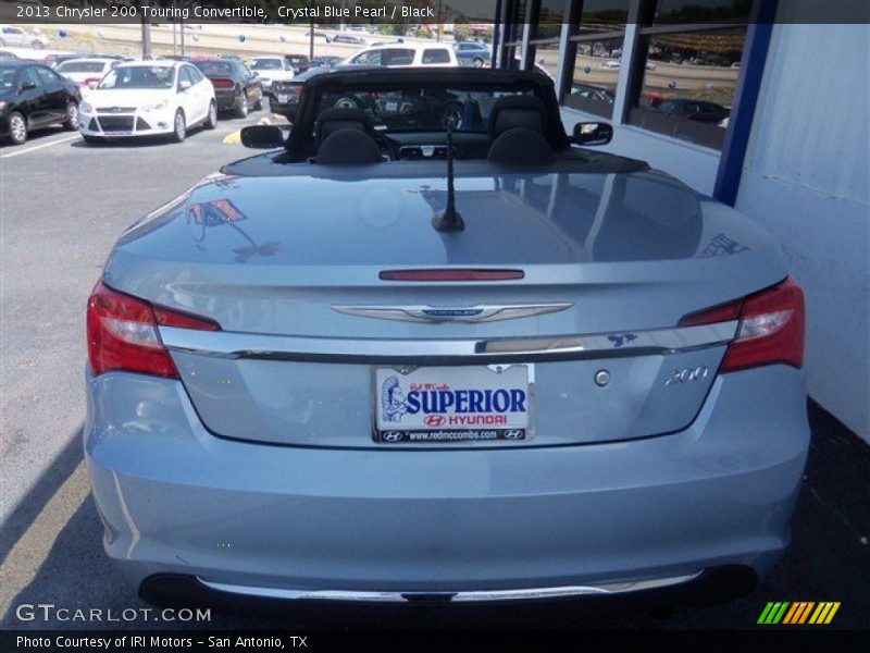 Crystal Blue Pearl / Black 2013 Chrysler 200 Touring Convertible