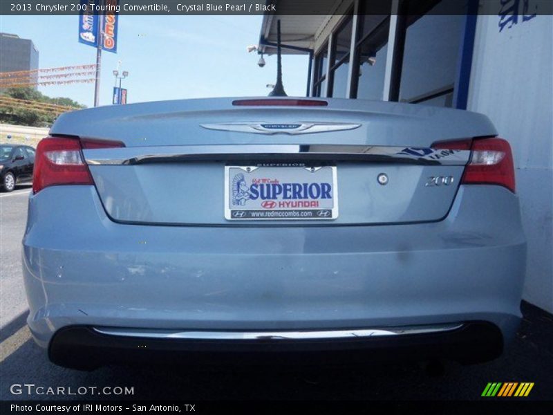 Crystal Blue Pearl / Black 2013 Chrysler 200 Touring Convertible