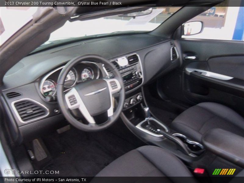 Crystal Blue Pearl / Black 2013 Chrysler 200 Touring Convertible