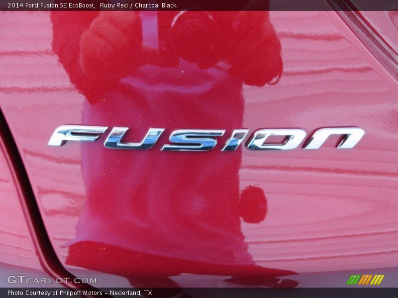 Ruby Red / Charcoal Black 2014 Ford Fusion SE EcoBoost