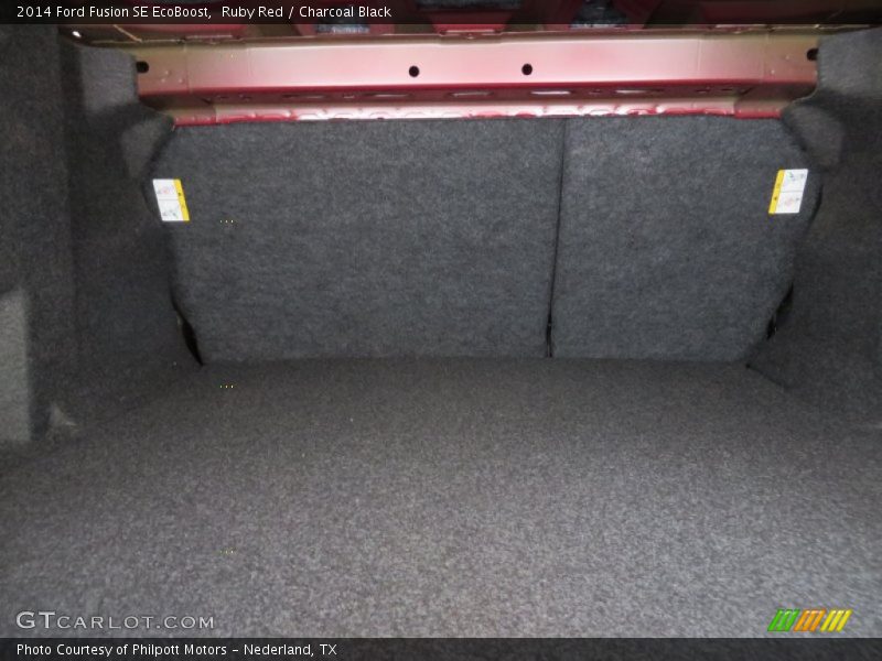 Ruby Red / Charcoal Black 2014 Ford Fusion SE EcoBoost