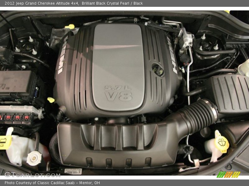 Brilliant Black Crystal Pearl / Black 2012 Jeep Grand Cherokee Altitude 4x4