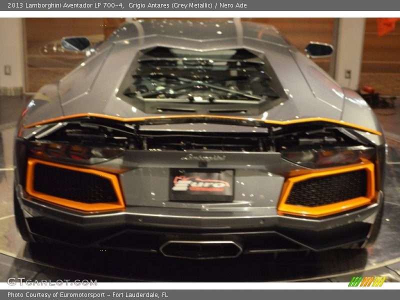 Grigio Antares (Grey Metallic) / Nero Ade 2013 Lamborghini Aventador LP 700-4