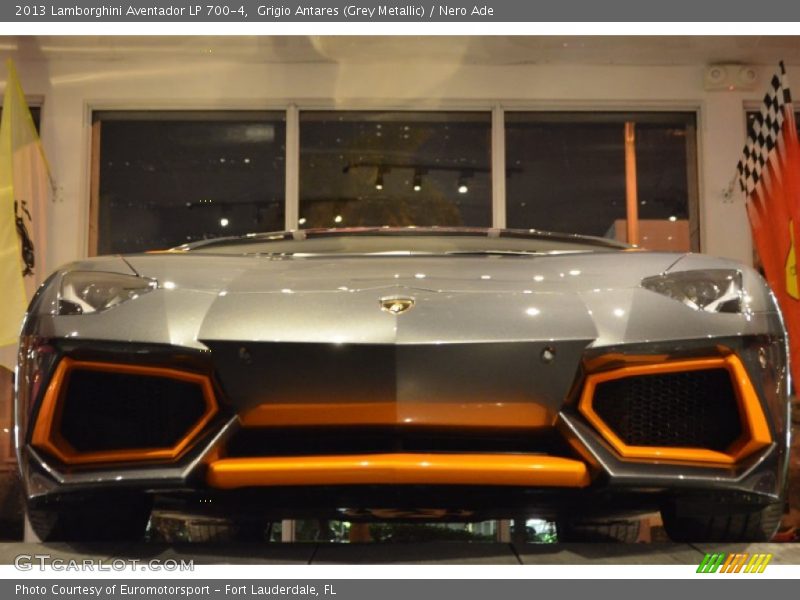 Grigio Antares (Grey Metallic) / Nero Ade 2013 Lamborghini Aventador LP 700-4